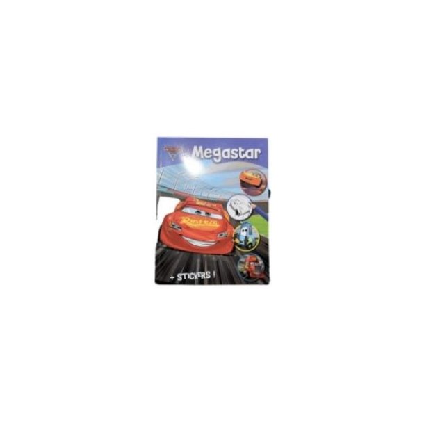 Disney Megastar Malebog + stickers - Pixar Cars 3