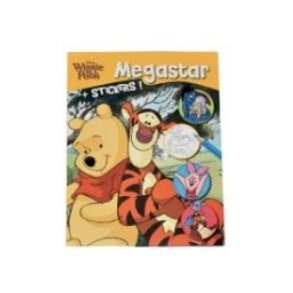 Disney Megastar Malebog + stickers - Peter Plys