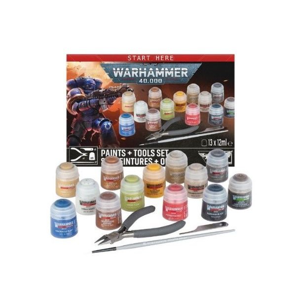 Warhammer 40000 s�t med maling + udstyr