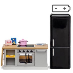 LUNDBY DUKKEHUSMBLER KOMFUR & KLESKAB MED BELYSNING