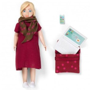 Lundby Dukke m. Computer 