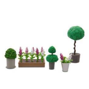 Lundby blomster st 5 dele urtepotter m/planter