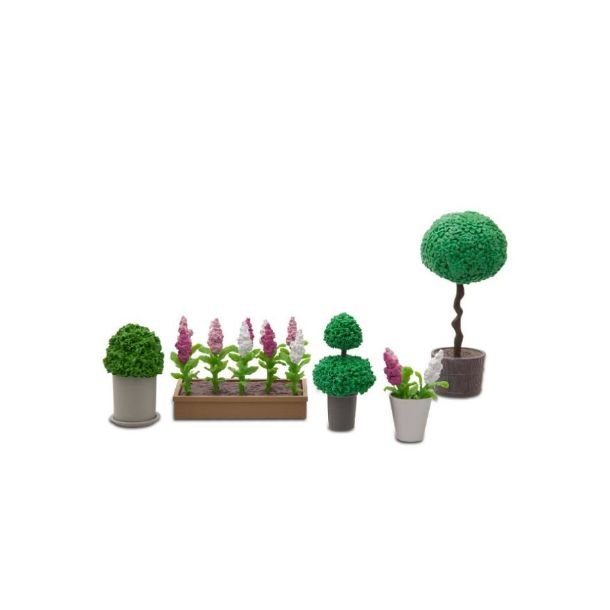 Lundby blomster st 5 dele urtepotter m/planter