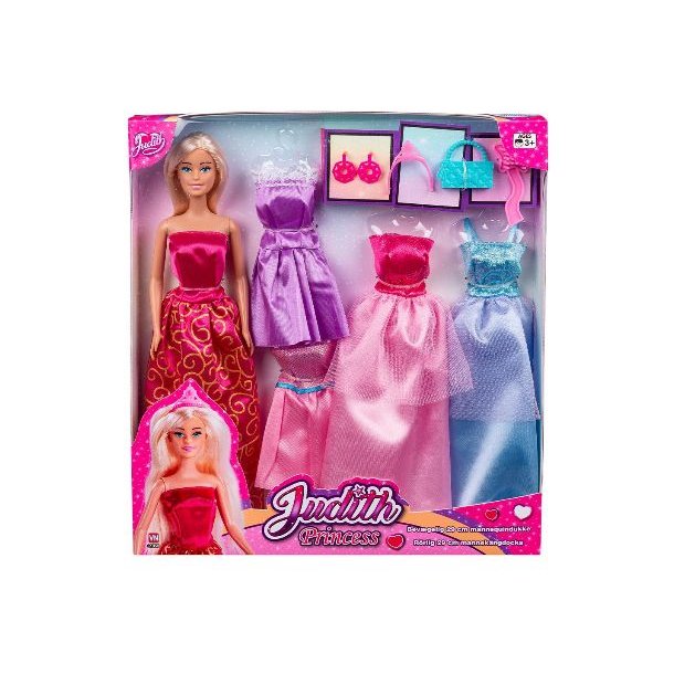 Judith med 5 kjoler og tilbeh�r