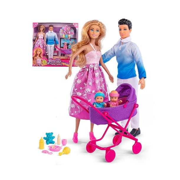 Judith og Jack med Tvillinger