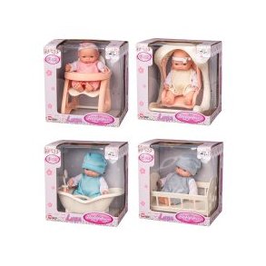 LUNA mini dukke med tilbehr - assorteret