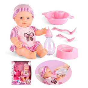 Mathilde drikke-/tissedukke med tilbehr