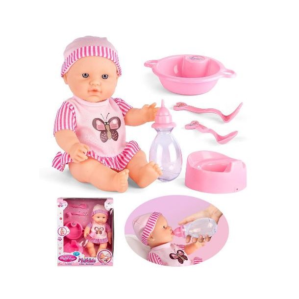 Mathilde drikke-/tissedukke med tilbeh�r