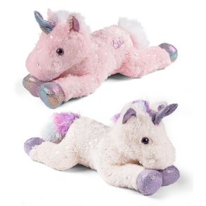 Enhjrning. 53 cm. 2 forskellige lyserd eller lilla