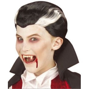 Vampyr paryk med gr striber