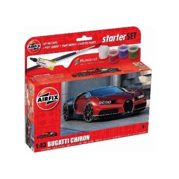 Airfix Small Starter Set 1:43 Bugatti Chiron
