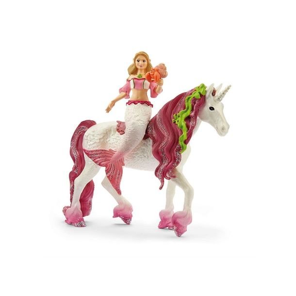 Schleich Mermaid Feya on Underwater Unicorn