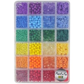 Pearl �n Fun Perlemix i regnbuefarver