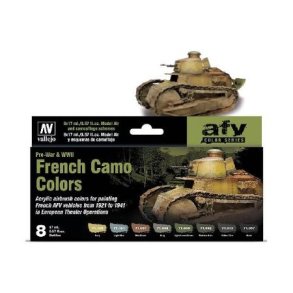 French camo colors -akrylmaling 