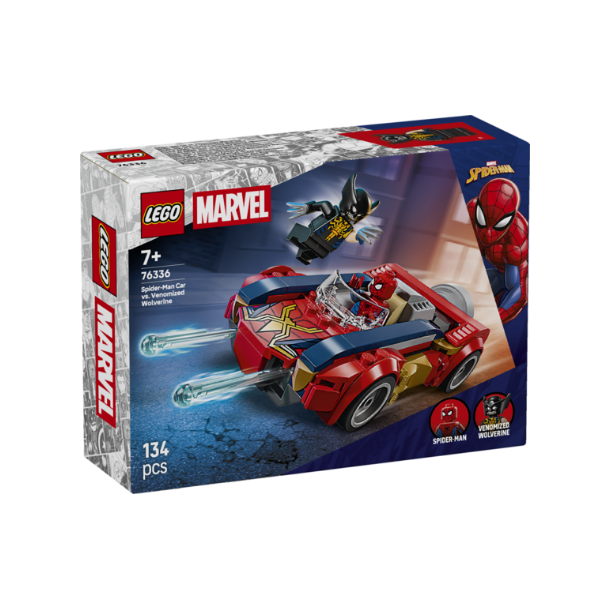 LEGO Spider-Man og venomiseret Wolverine