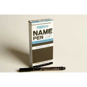 Marvy Permanent Ink Name Pen Black - Extra fine tip