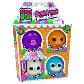NEEDOH Squishmas Squishkin 4-pak