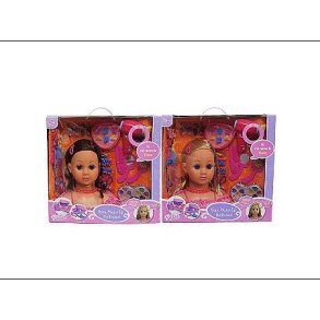 Nora Make-Up Dollhead - blond/brunette