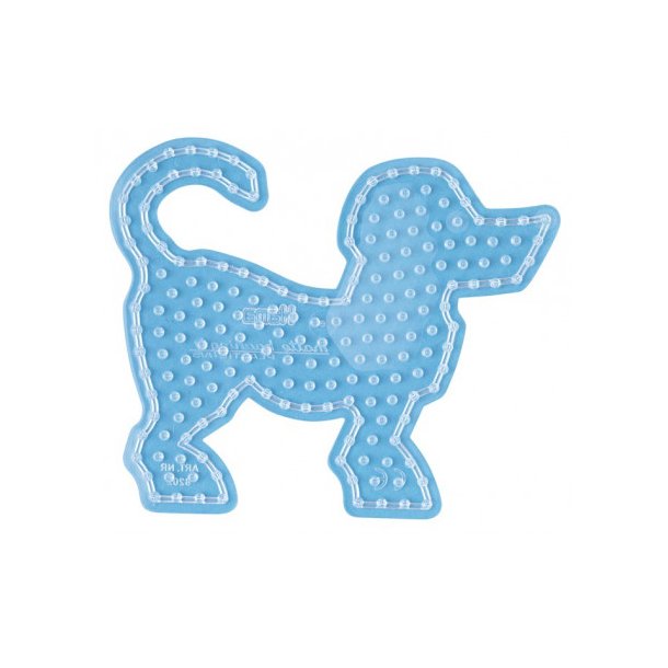 Hama Maxi Perleplade hund (transparent)