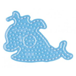 Hama Maxi Perleplade hval (transparent)