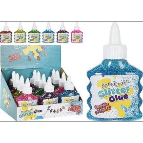 Glitterlim 90ml 6 ass. farver
