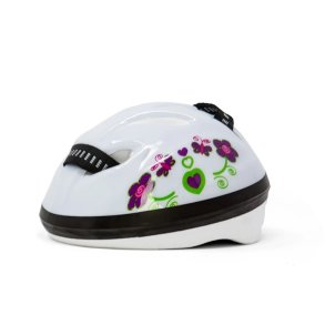 Cykelhjelm til dukke hvid