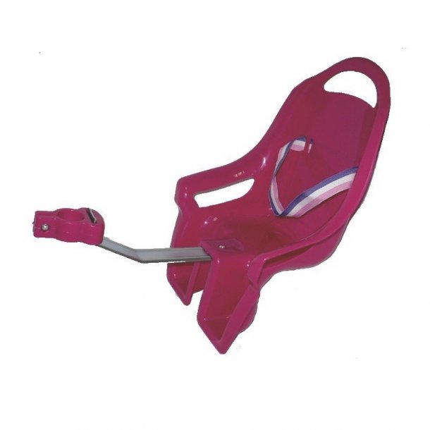 Cykelstol til (pink) - Dukke Pipilegetøj
