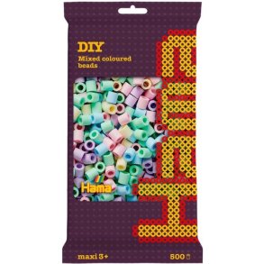 Hama Maxi 500 perler - pastel mix