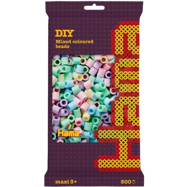 Hama Maxi 500 perler - pastel mix