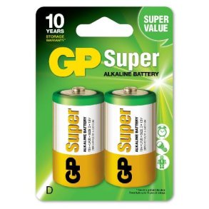 D Batterier GP Super Alkaline 2-pak