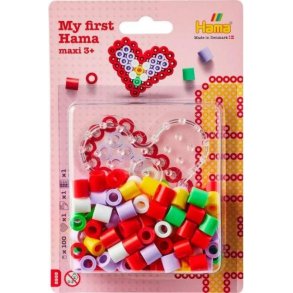 HAMA Hama maxi perler & plade hjerte