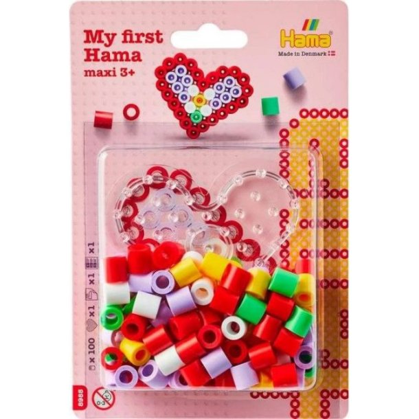 HAMA Hama maxi perler &amp; plade hjerte