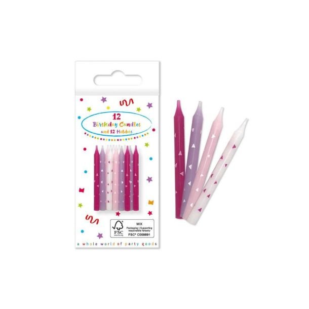 Lagkagelys m/trekanter +holder