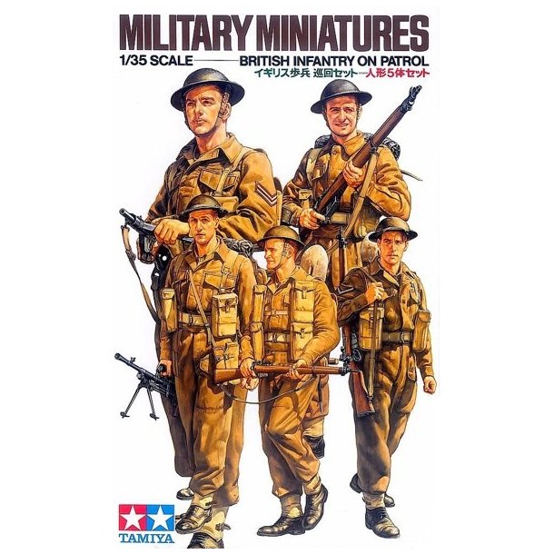 1:35 Military Miniatures British Infantry On Patrol