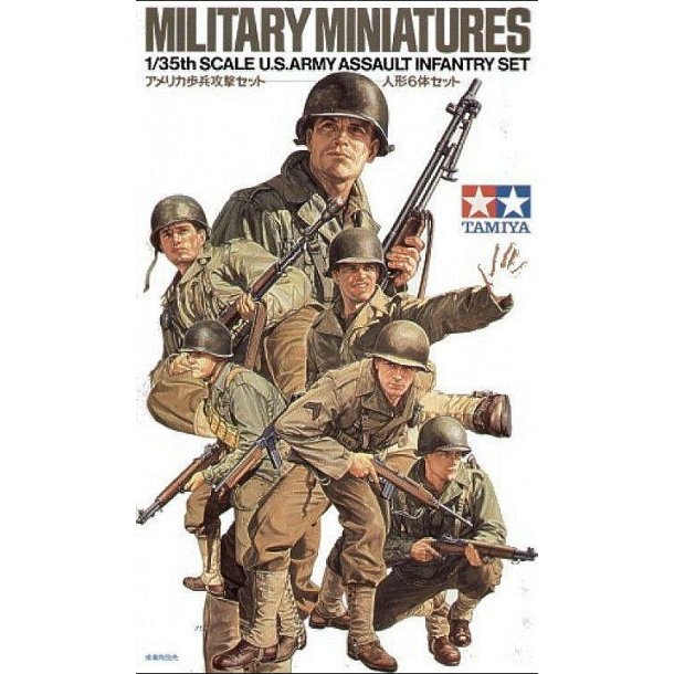 1:35 Military Miniatures U.S. Army Assault Infantry Set