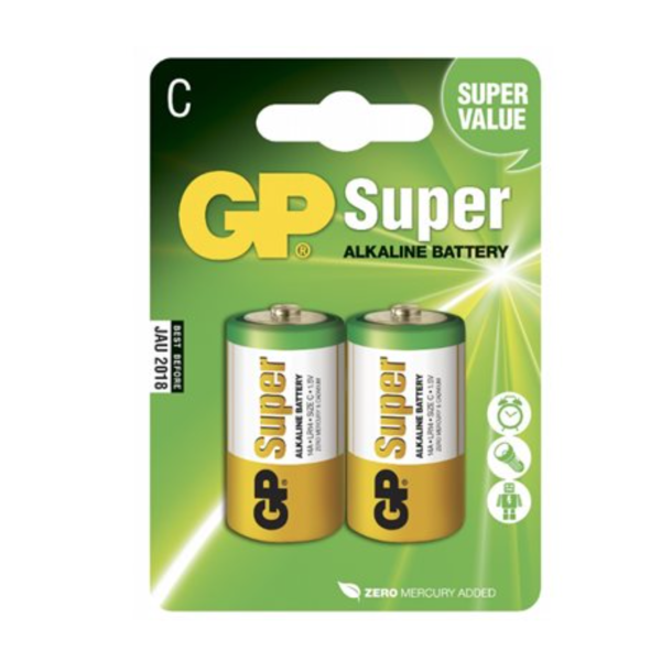Batterier  C  Gpsuper alkaline