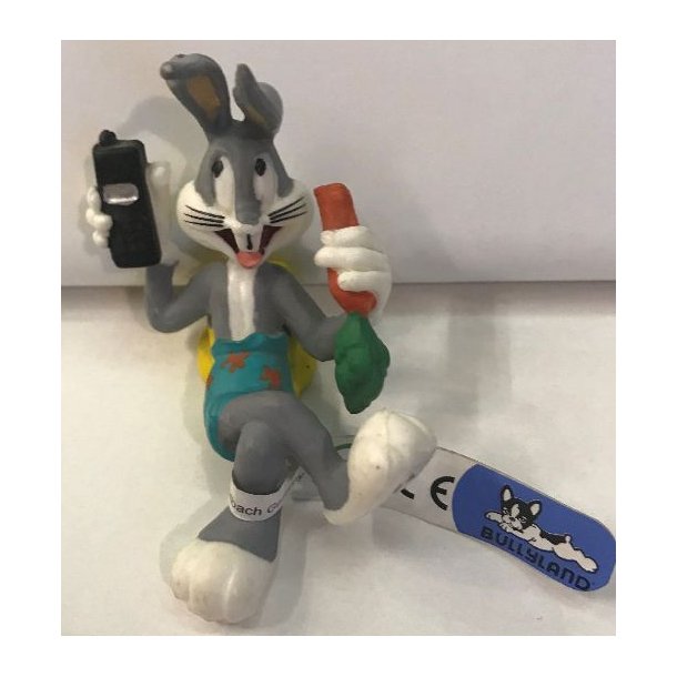 Bugs Bunny med mobiltelefon og gulerod