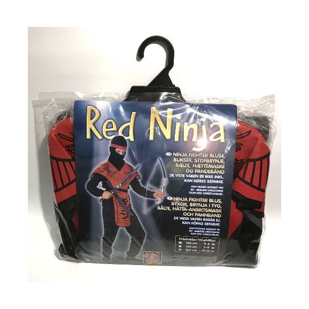 Red Ninja 160 cm ages 10-12