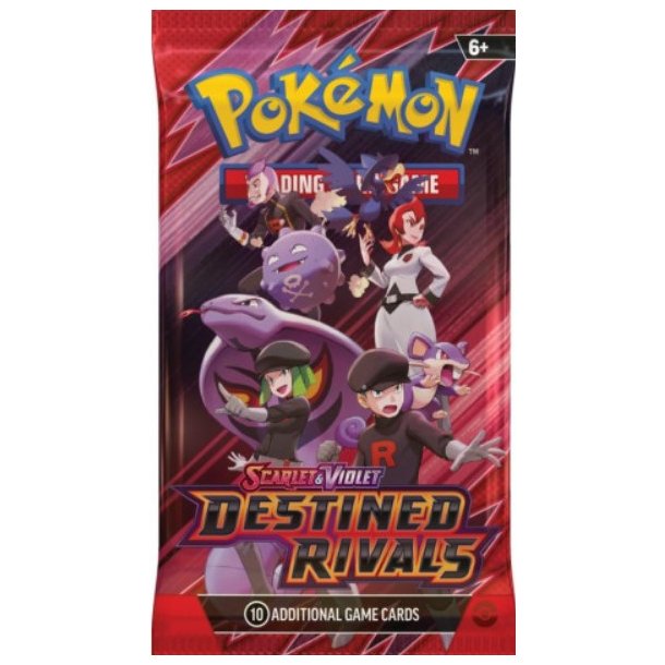 Pokemon Destined Rivals, booster pakke med 10 kort