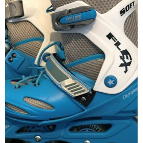 Rulleskjter soft flex blue boy 2-i-1   28 til 32