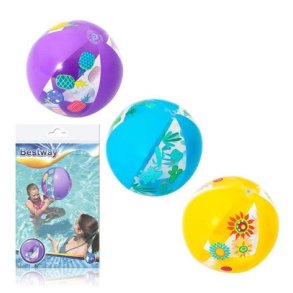 Badebolde, 3 ass farver og design, 51cm, +2r