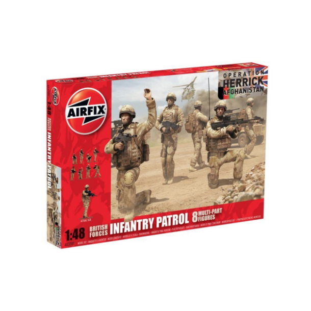 Air fix 1:48 british forces Infantry patrol 8multi-part figures