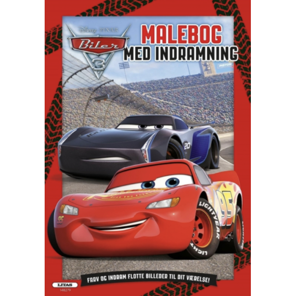 Malebog Disney cars med Indramning