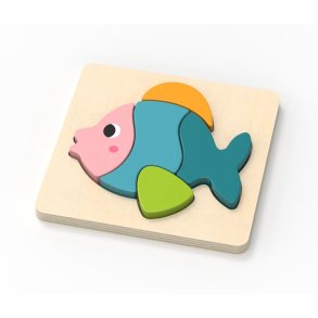 Magni puslespil i tr - fisk