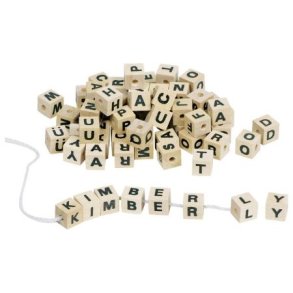 Letter cubes