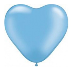 Lyserd/Lysebl balloner hjerteform