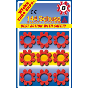 Krudt 8-skudsruller 144 skud p blisterkort