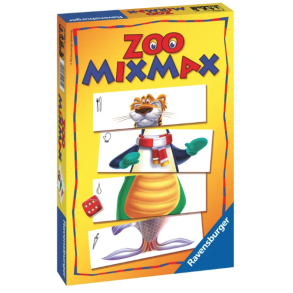Zoo Mixmax ravensburger  indhold 60 kort,1 terning, spilleregler