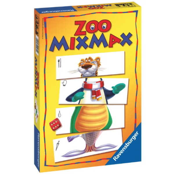 Zoo Mixmax ravensburger  indhold 60 kort,1 terning, spilleregler