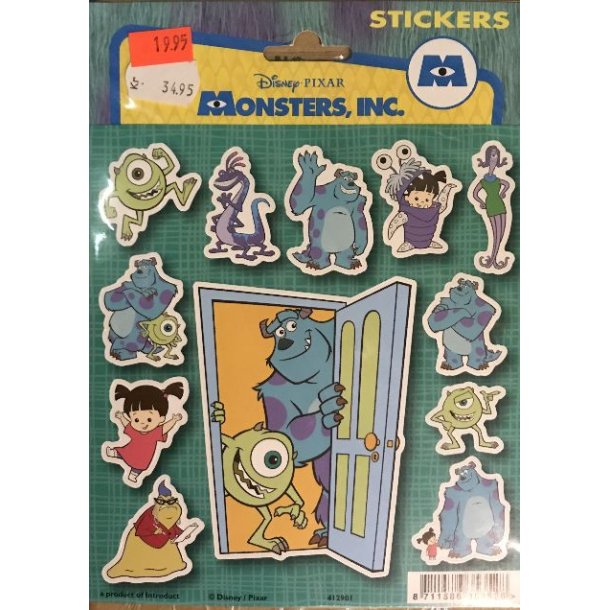 Monsters, Inc. Disney Klistermrker